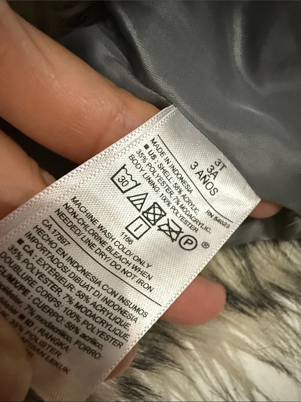 Old Navy plush faux