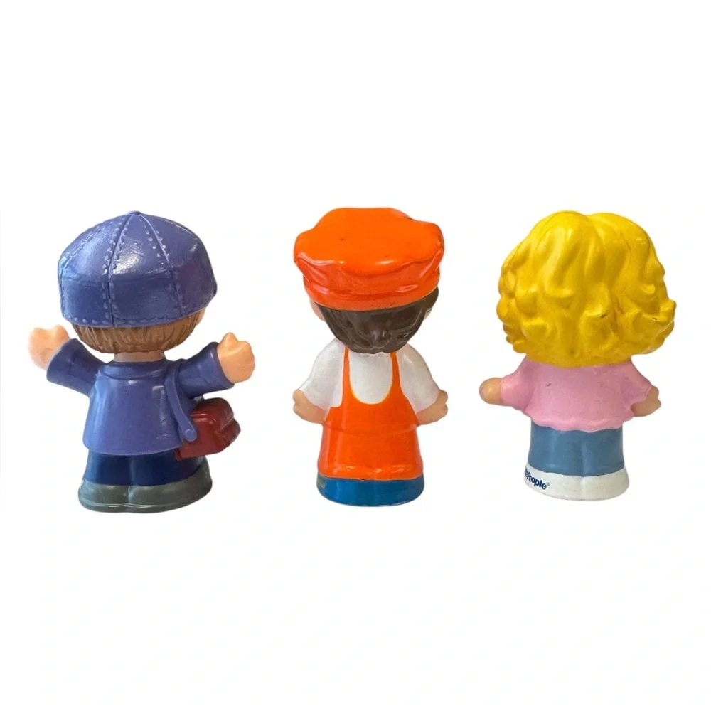 Fisher Price Little People Ethan Mail Carrier-Train Engineer Conductor-Mother