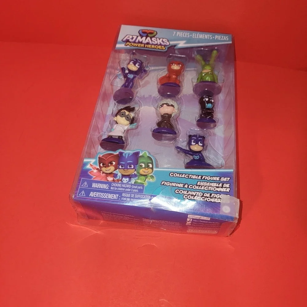 PJ Masks Power Heroes 7 Piece Collectible Figure Set Just Play 24844 Catboy