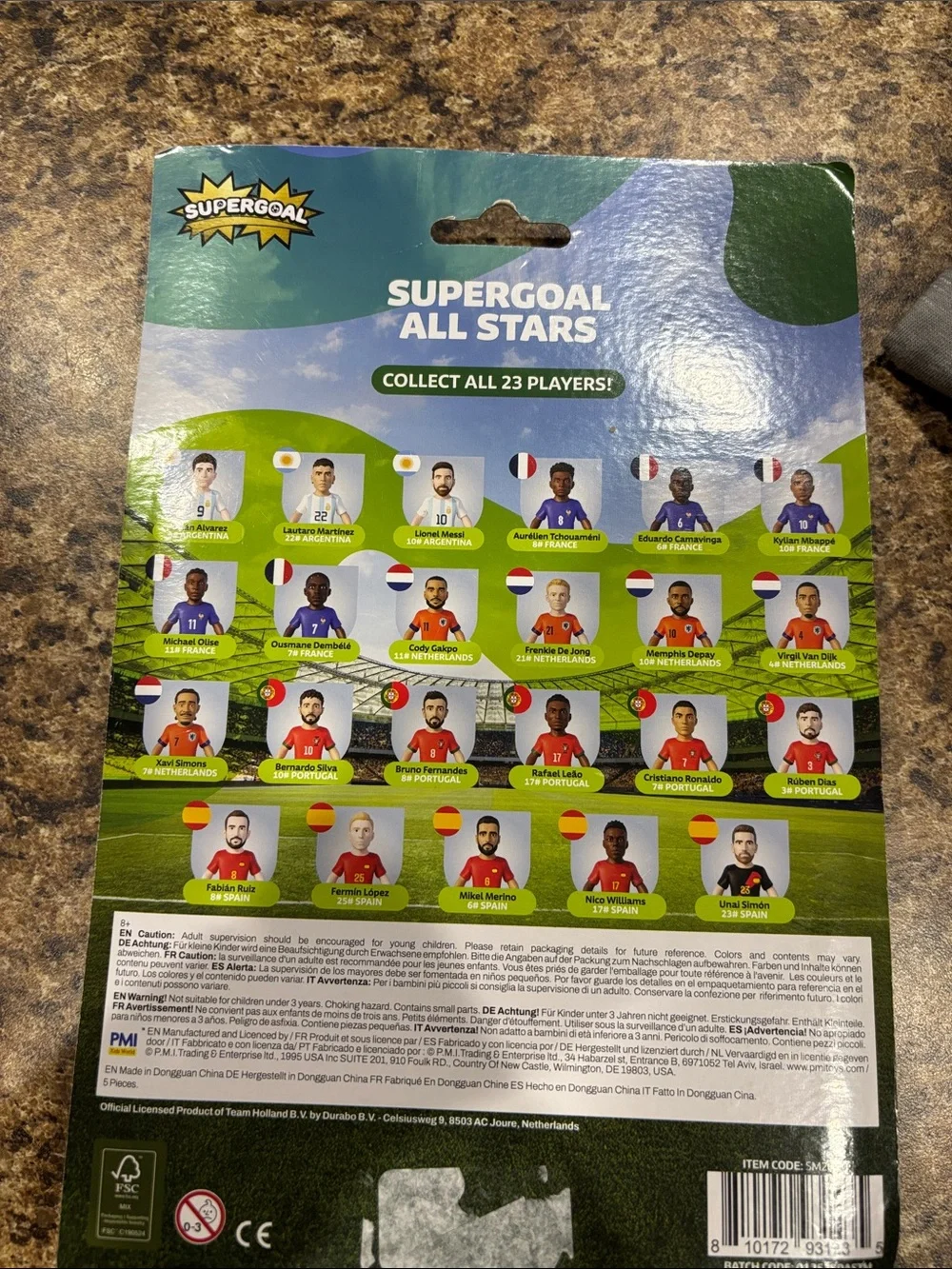 All Stars World Cup Soccer Action Figures - Multi-Color Set
