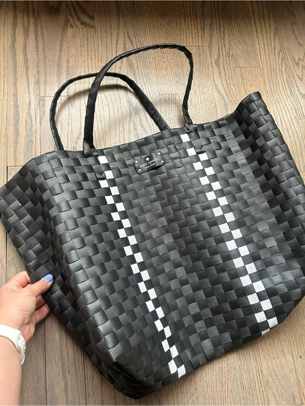 KATE SPADE BASKET WEAVE TOTE