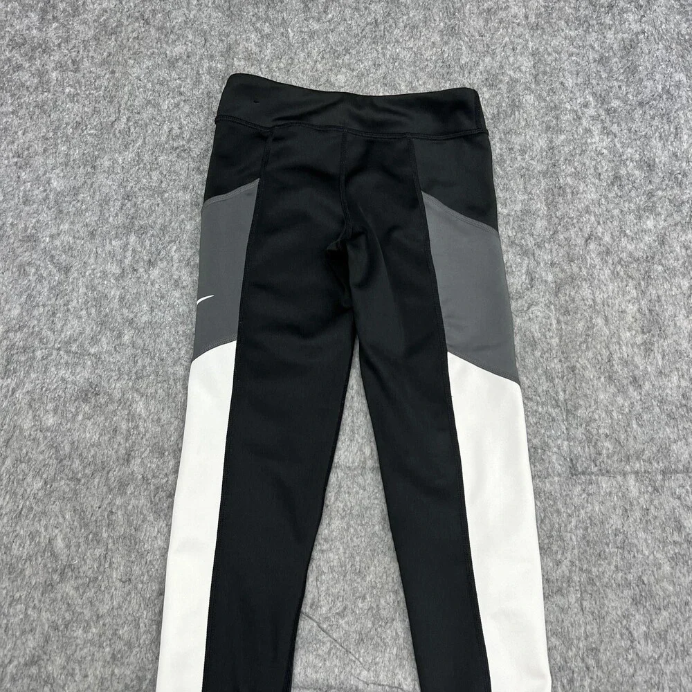 Nike Dri-Fit Tights Girls Small Tight Fit Athletic Trophy Gym Training Workout