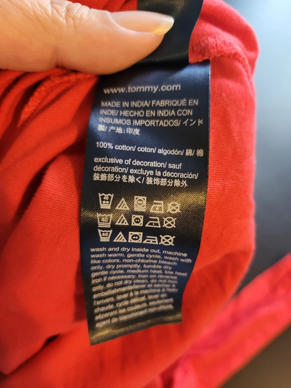 Tommy Hilfiger bright red