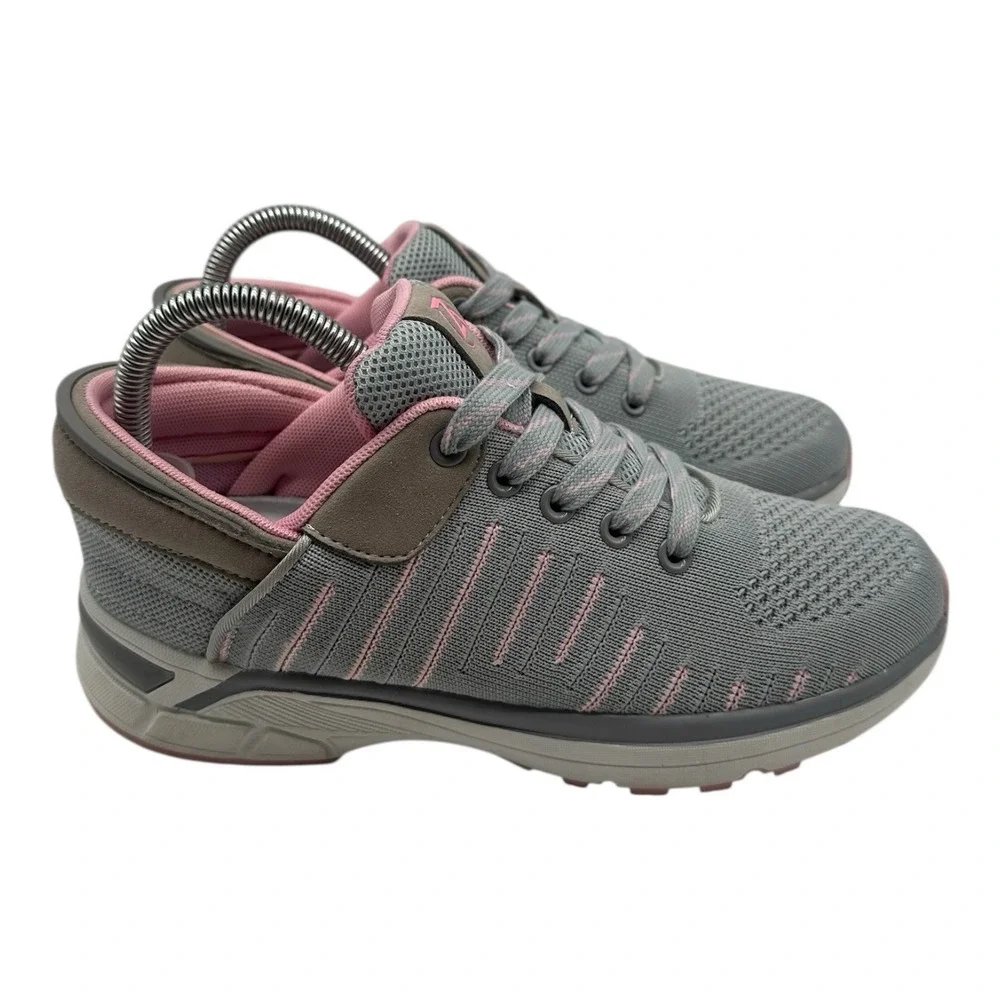 Zeba Hands Free Shoes Women's Size 9‎ N NARROW Gray Pink Comfort Walking Sneaker