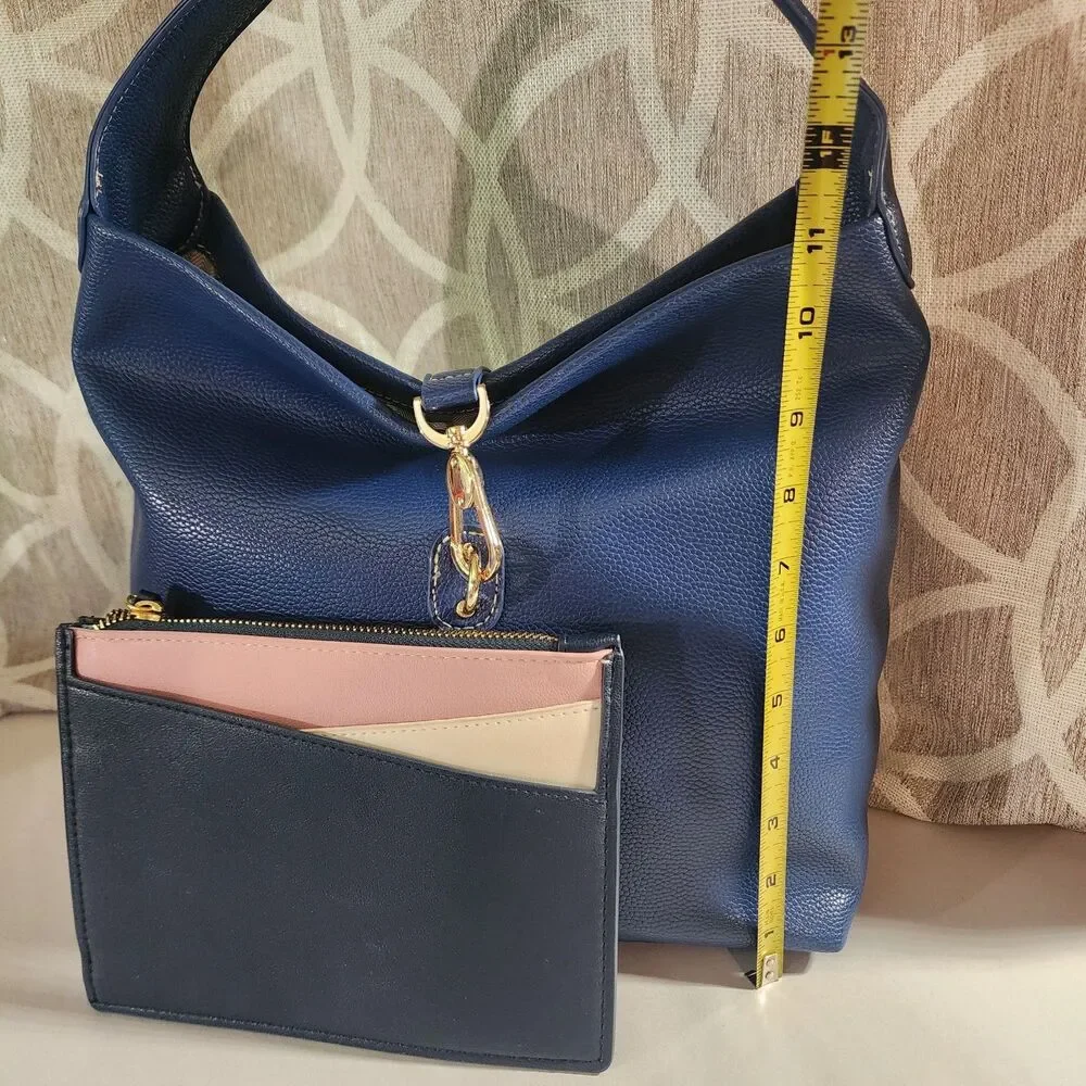 Bundle Blue Handbag & Loft Outlet Wallet Faux Leather NEW