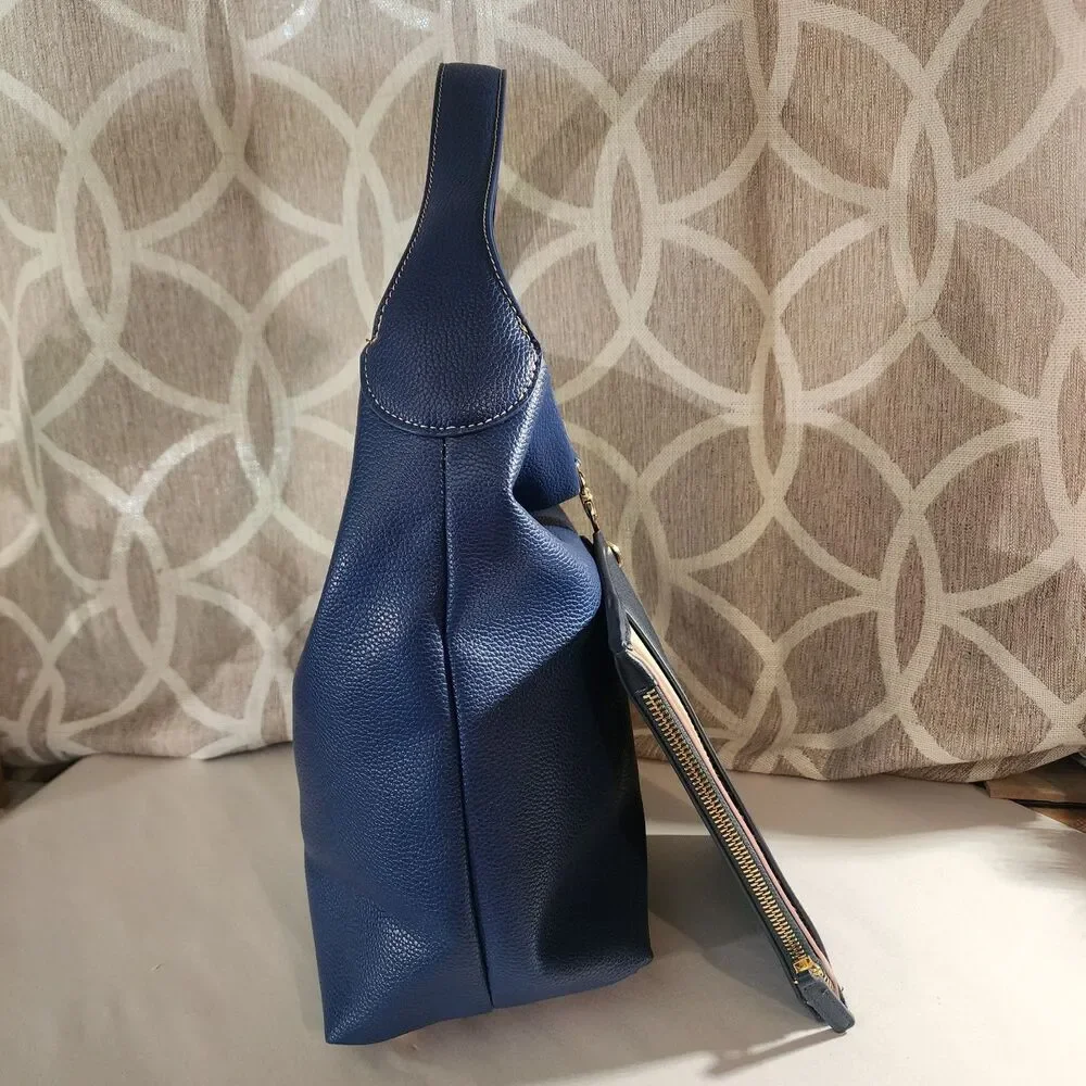 Bundle Blue Handbag & Loft Outlet Wallet Faux Leather NEW