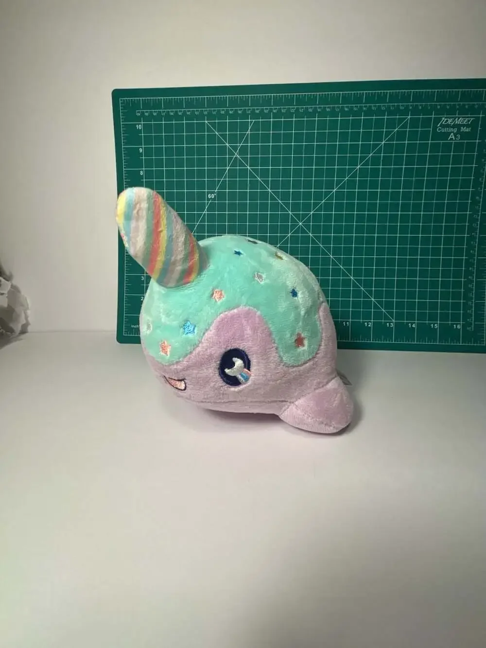 Aurora Tasty Peach Pastel Lollipop Nomwhal Narwhal Plush Stuffed Animal