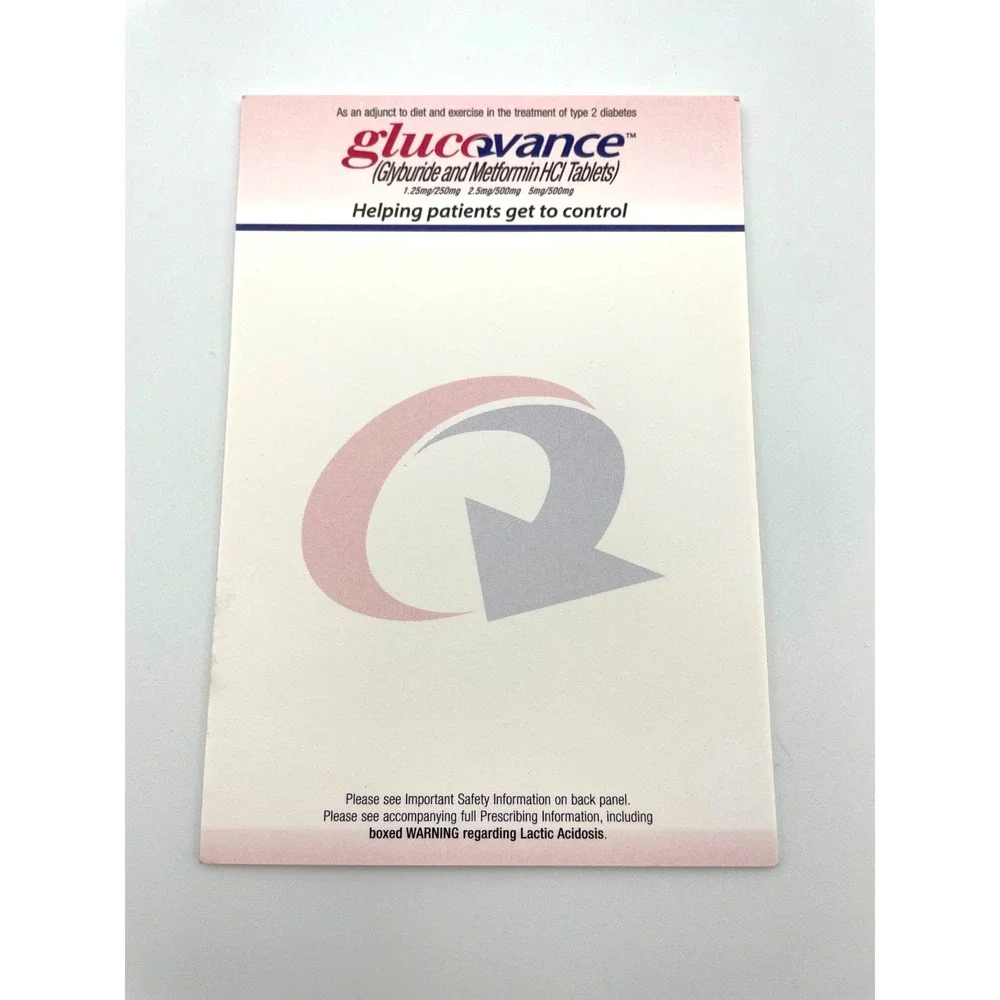 Exubera Glucovance Teveten SensiFoot Drug Rep Notepad Lot Pharma Promo