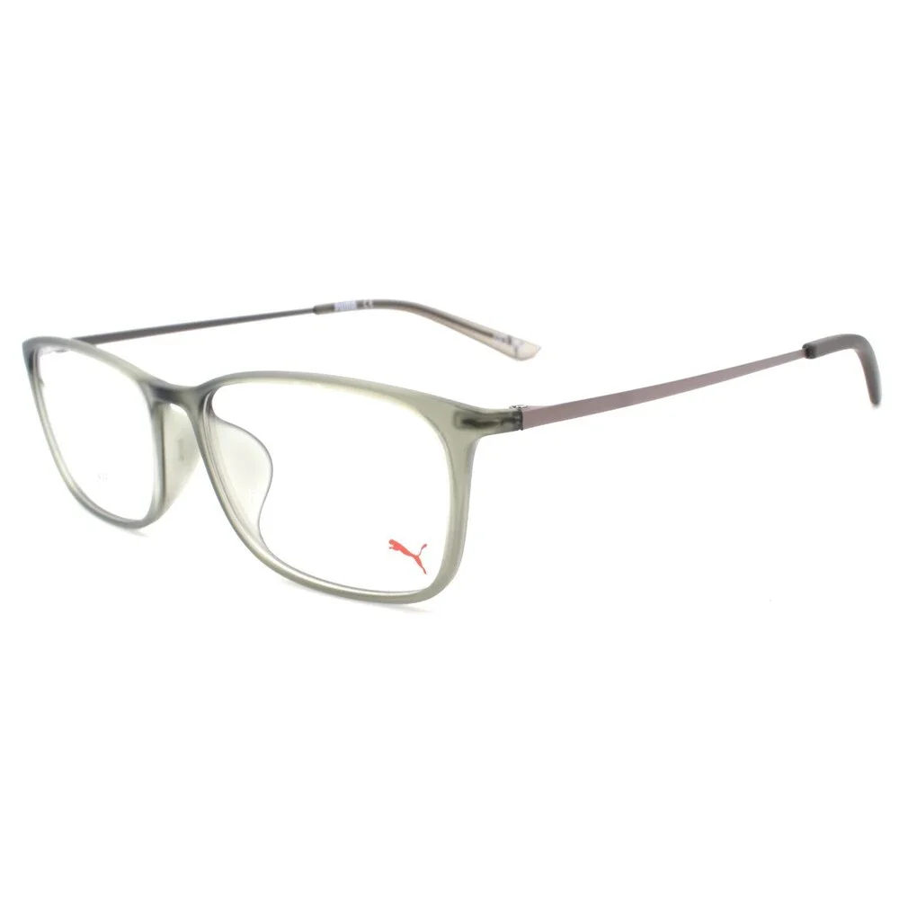 PUMA PE0086O 002 Eyeglasses Frames 53-16-145 Gray / Ruthenium
