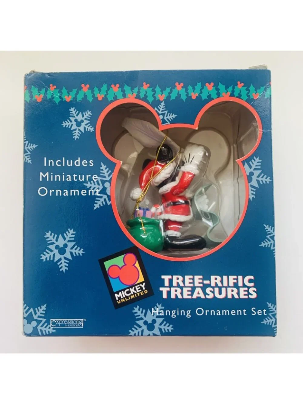 Disney Mickey Tree Rific Treasures Hanging Ornament  With Mini Ornament
