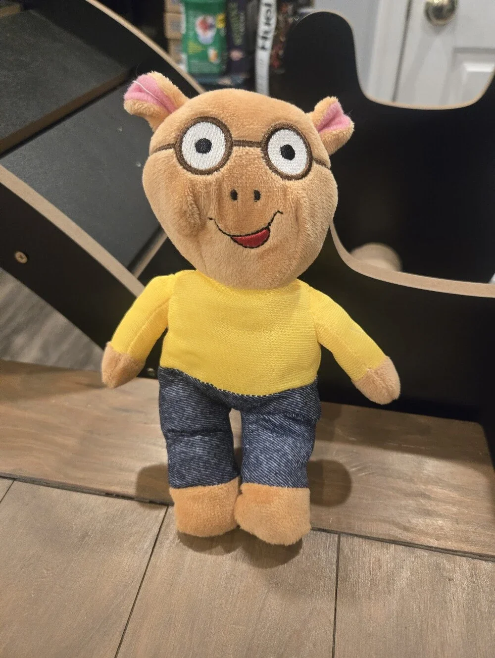 Yellow & Brown Plush Arthur Aardvark Toy Kids Soft Stuffed Doll