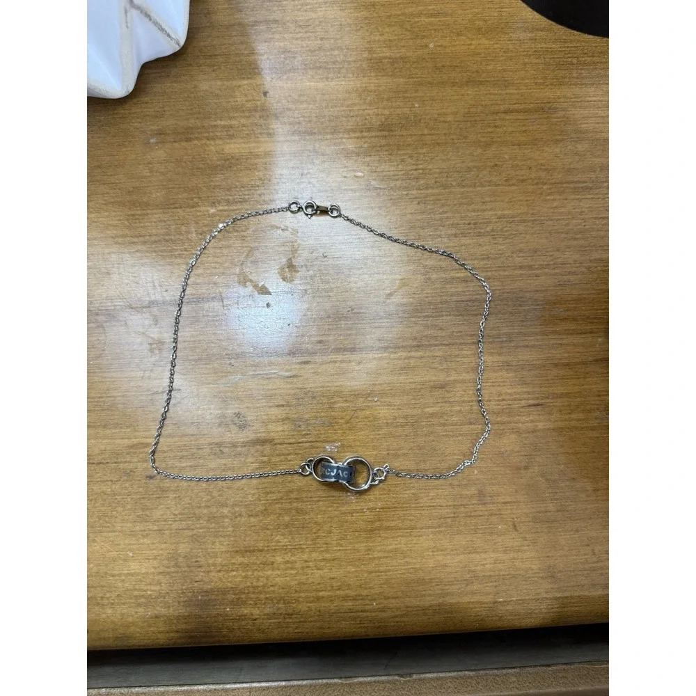 Marc Jacob's Silver double ring‎ necklace