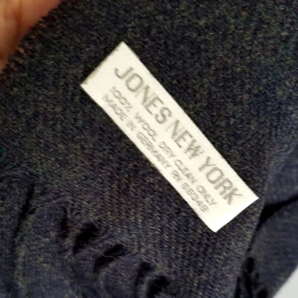 Jones New York scarf wool plaid