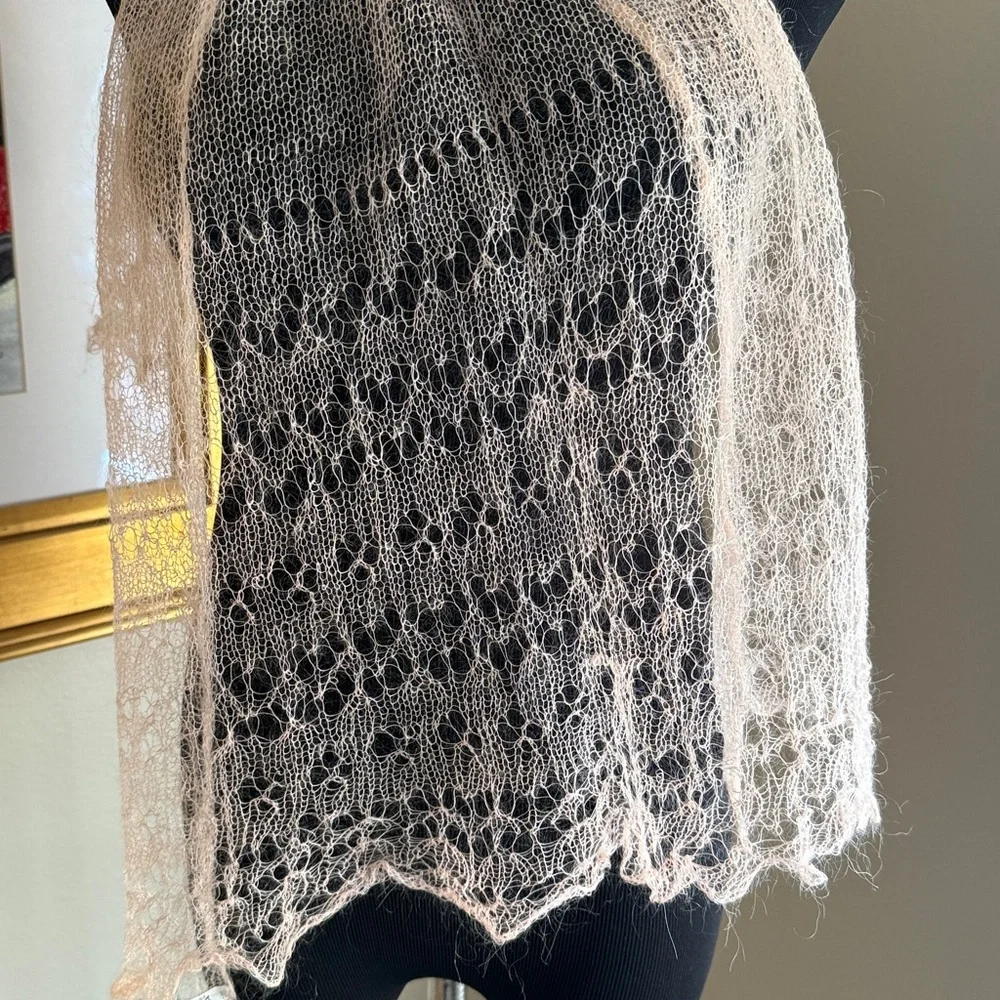 Vintage B Altman Mohair Scarf Made in England