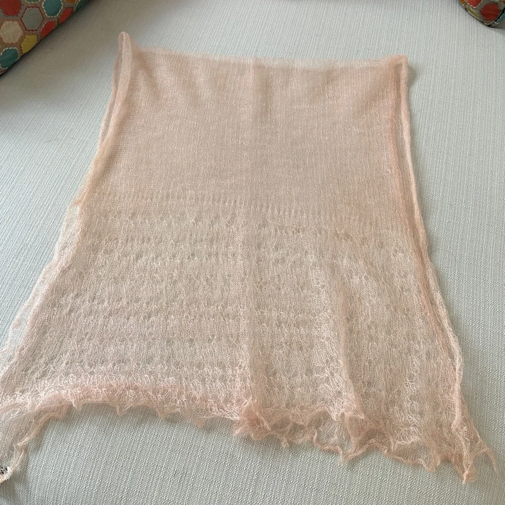 Vintage B Altman Mohair Scarf Made in England