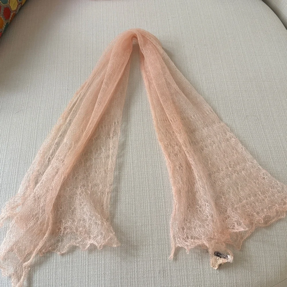 Vintage B Altman Mohair Scarf Made in England