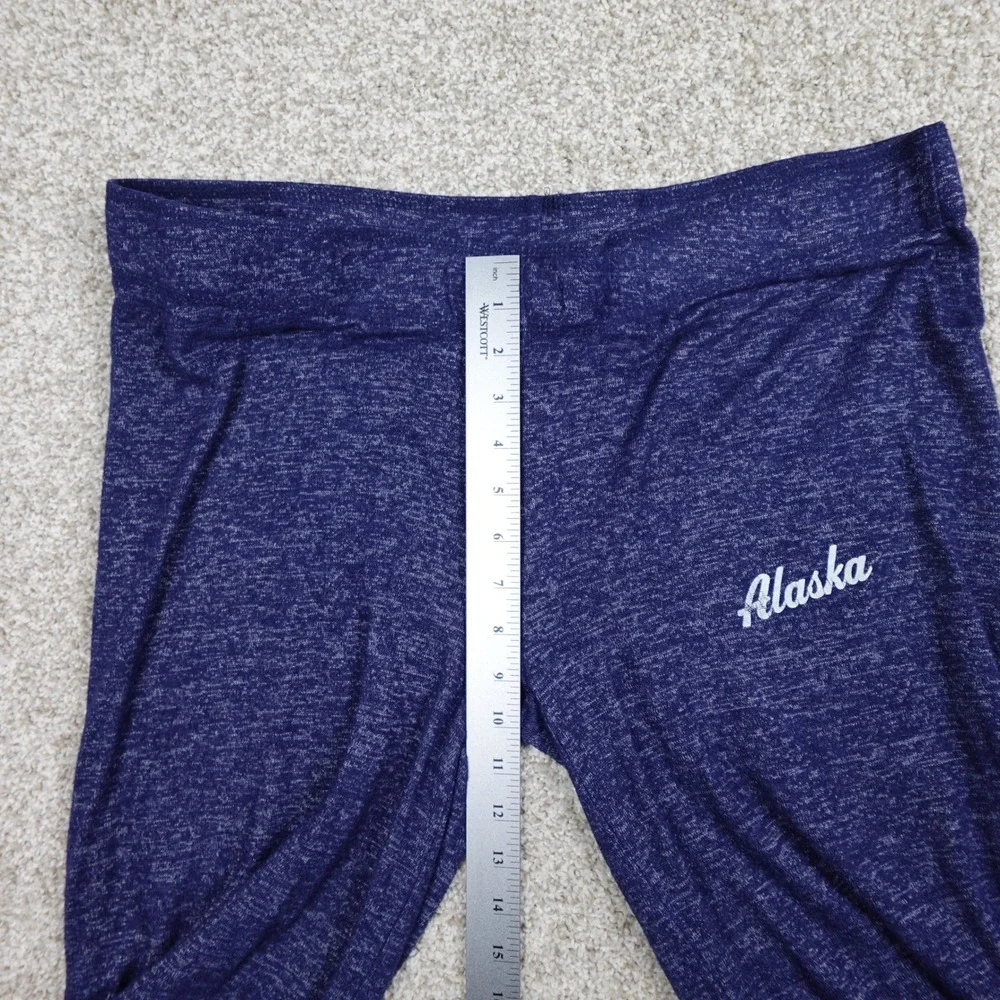 Boxercraft Alaska Lounge Pants Womens 2XL Navy Blue Heathered Wide Leg Pajamas