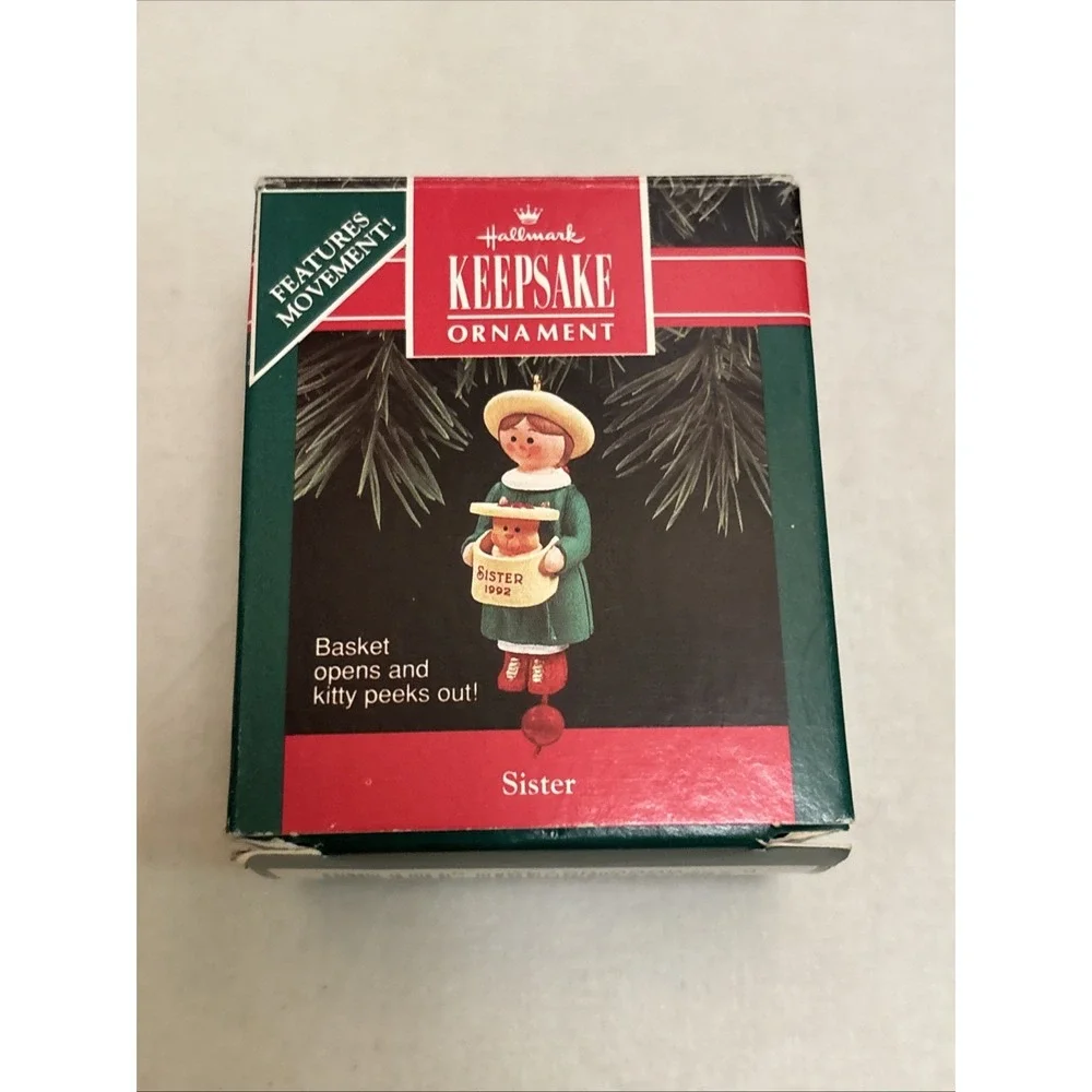 Hallmark Keepsake Ornaments Vintage Lot of 3 Mother Sister 1986 1989 1992