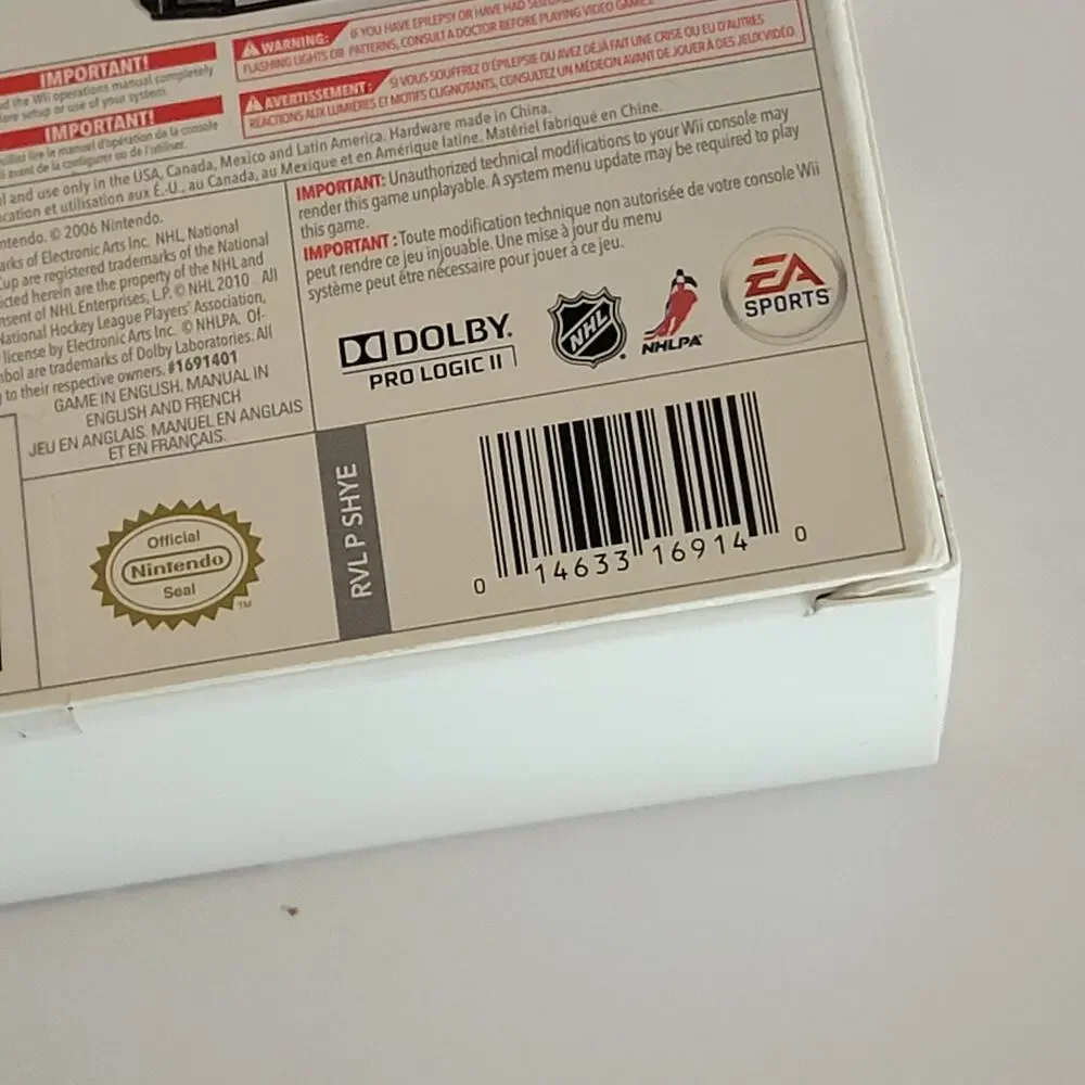 Nintendo nhl slapshot