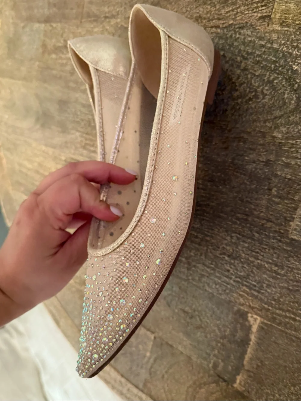 Steve Madden Veloche Beaded Flats Size 8