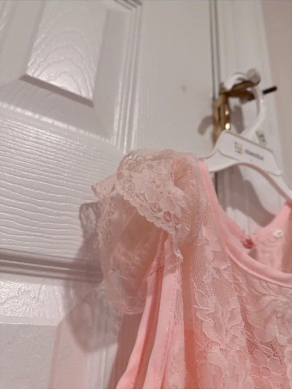 Pink Lace Formal Dress