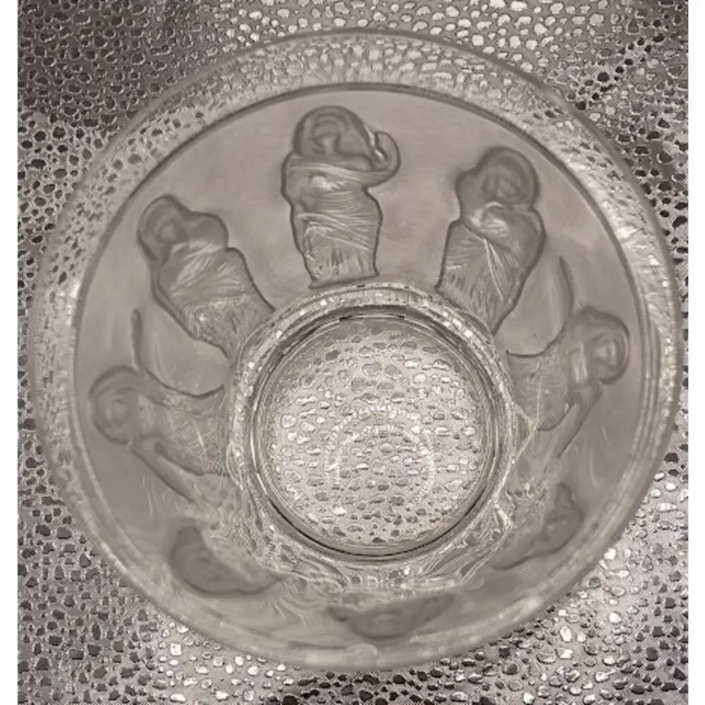Vintage Lalique Femmes Antiques France Crystal Whiskey Tumbler Glass Signed