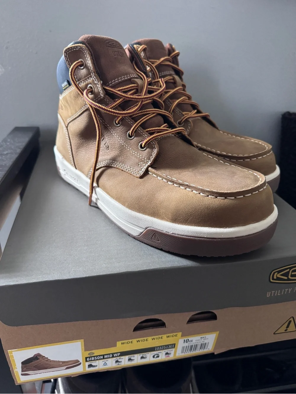 Keen Brown Leather Steel Toe Boots