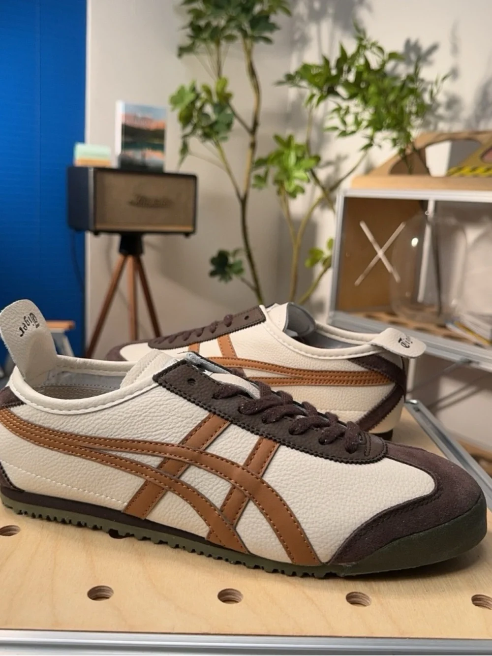 Onitsuka Tiger Mexico 66 Cream Brown Women’s Sneakers