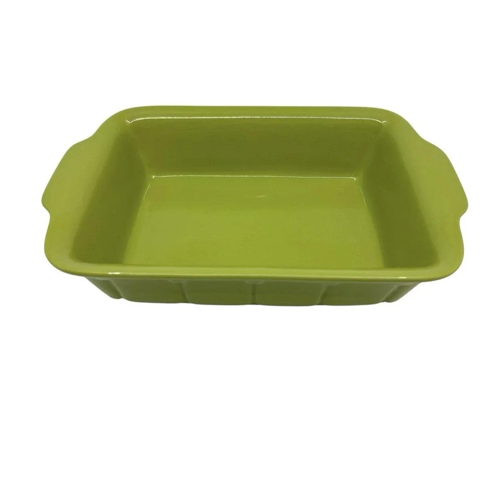 Mid Century Neon Green Stoneware Made By Cerutil Portugal