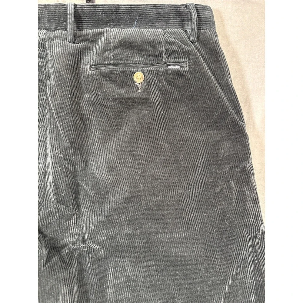 Polo Ralph Lauren Pants Mens 36x32 Black Corduroy Stretch Classic Fit Preppy