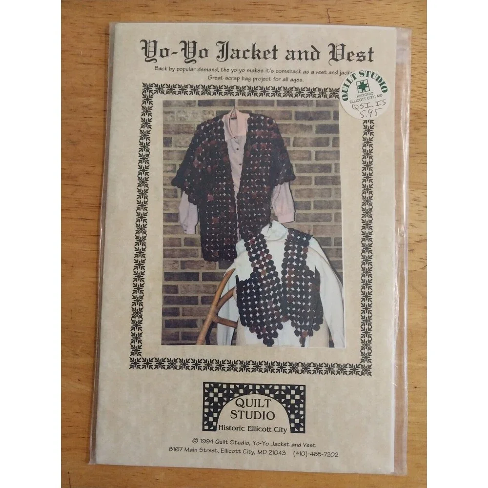 Yo yo Jacket and vest Pattern Quilt Studio