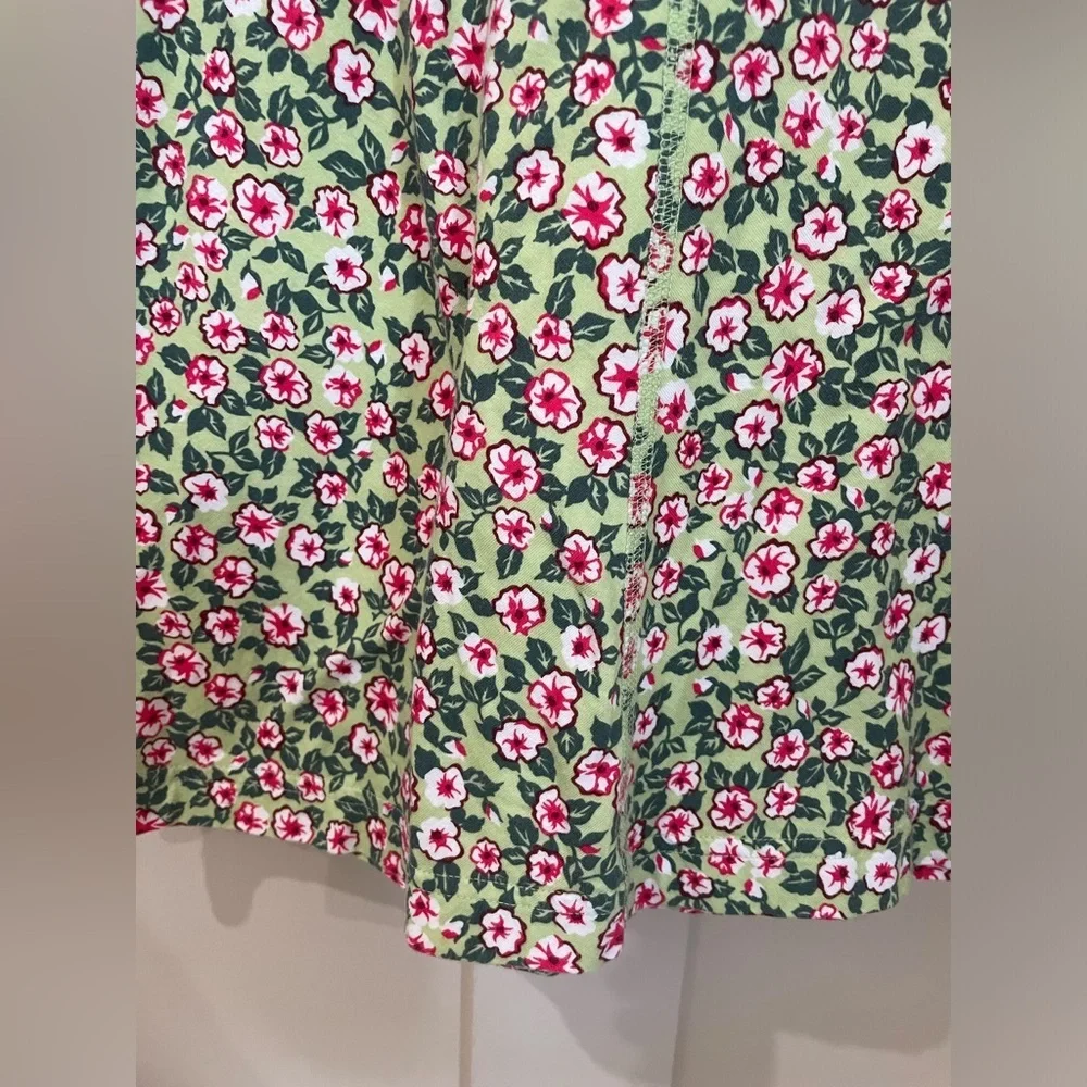 Patagonia Kids Girls Floral Pink and Green Mini Summer Dress Size Large