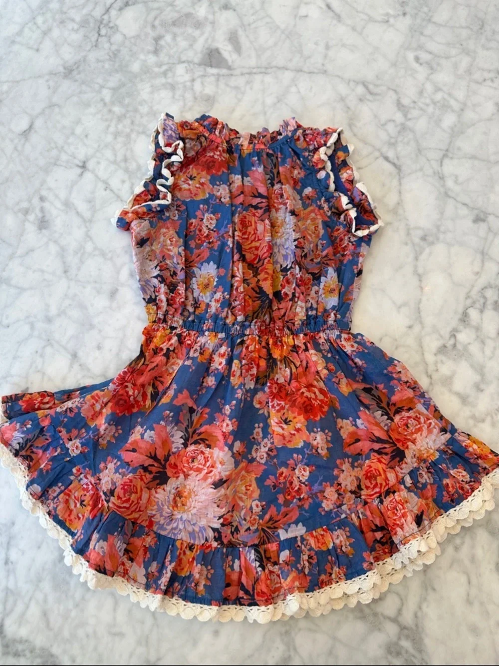Zimmermann Girls Floral Ruffled Dress 2Y