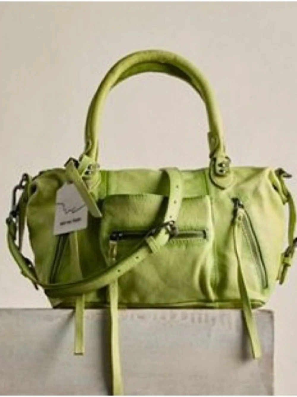 💚Free people baby matcha Emerson tote