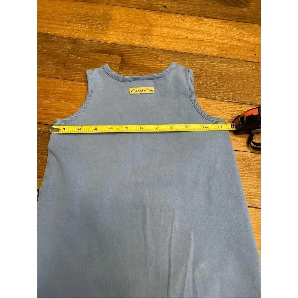 Carters vintage whale romper one piece blue baby boy