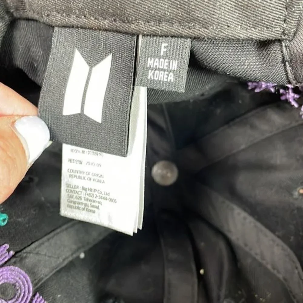 BTS Dynamite Celebration Official Cap Baseball Hat Black You Sent Us To The Top