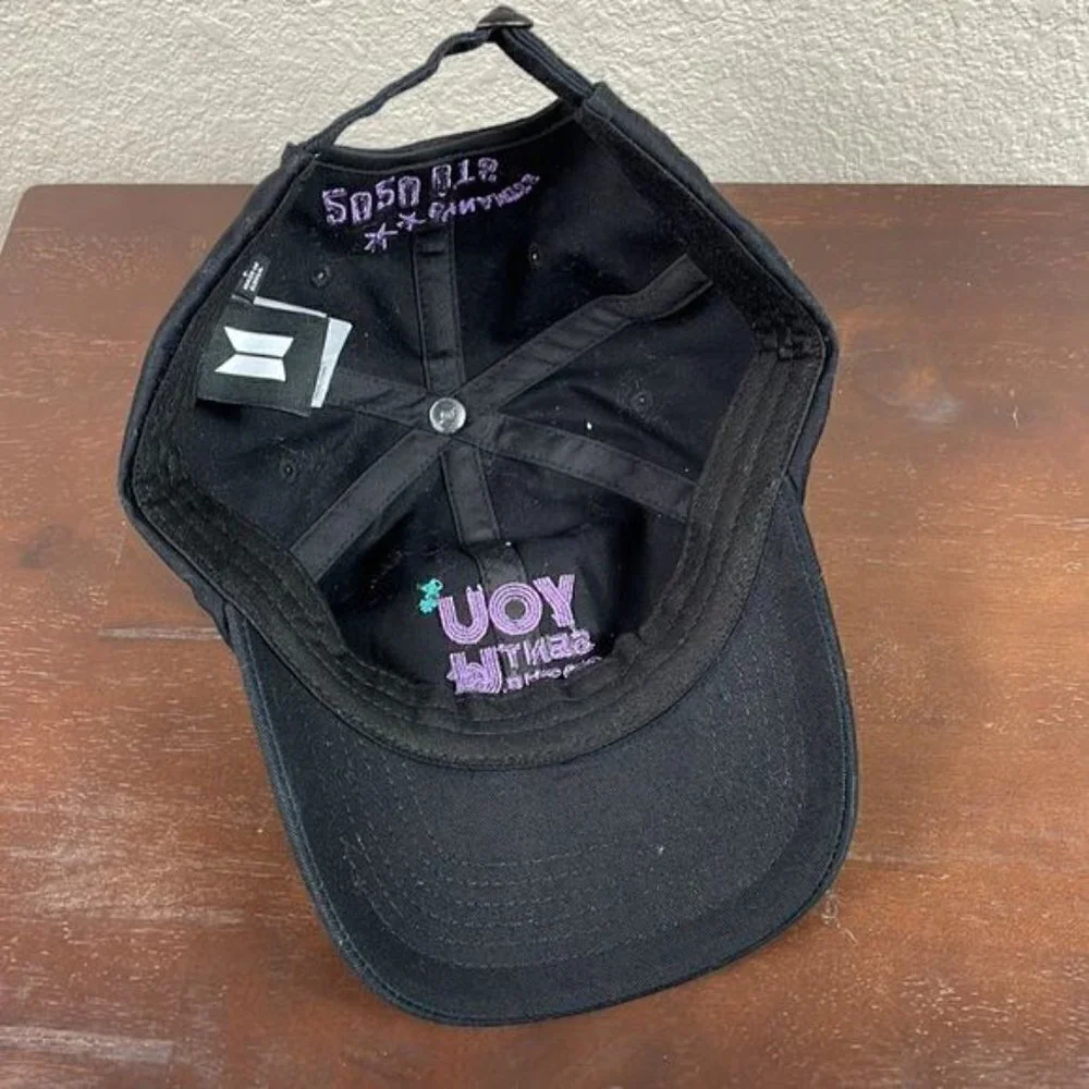 BTS Dynamite Celebration Official Cap Baseball Hat Black You Sent Us To The Top