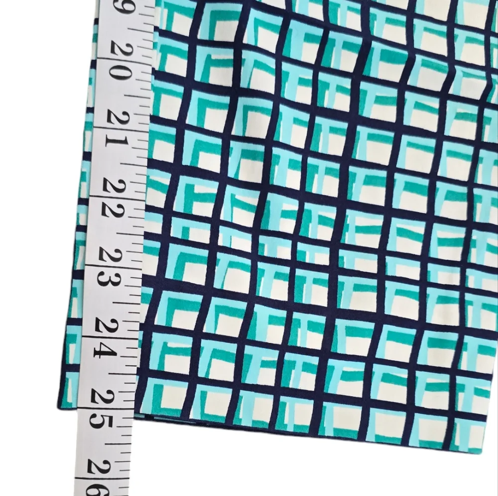 Kate Spade Mindy Breezeblock Plaid Preppy capri Pants Size‎ 4