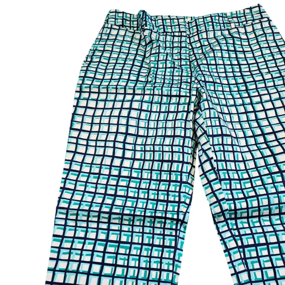 Kate Spade Mindy Breezeblock Plaid Preppy capri Pants Size‎ 4