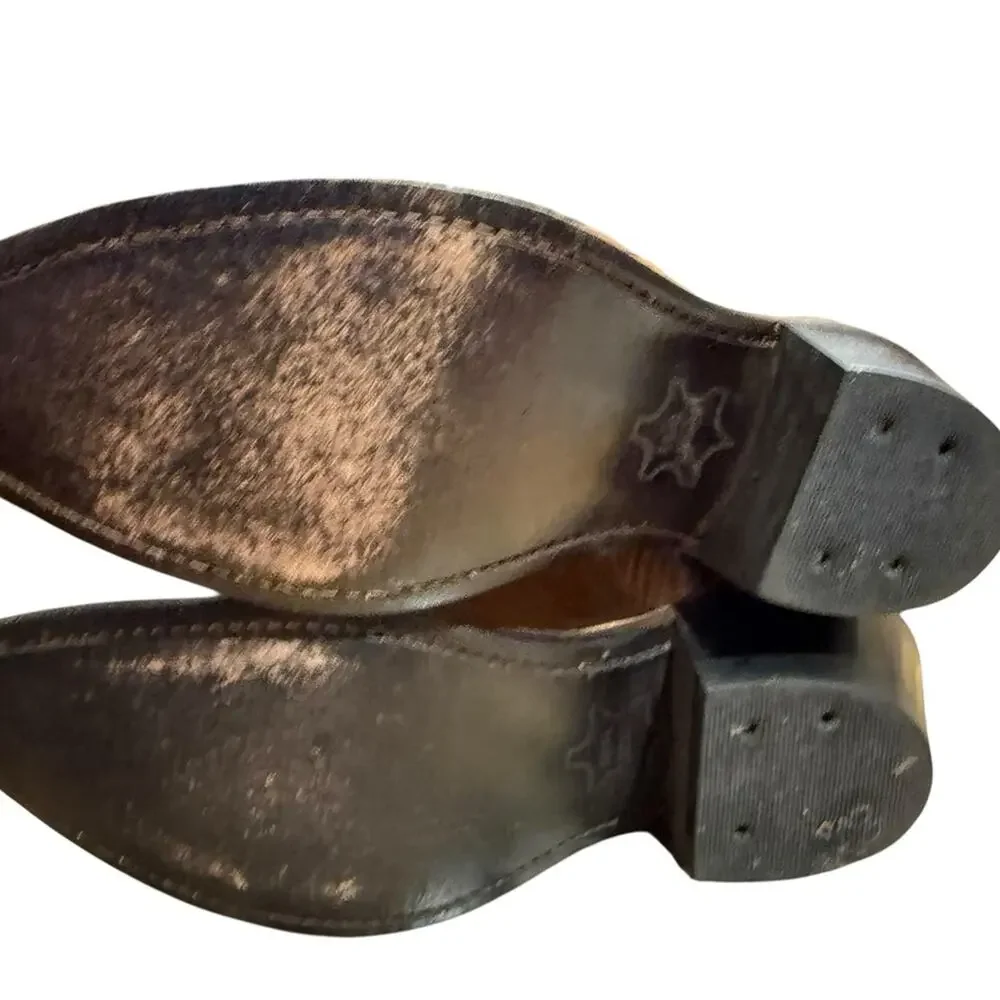 Old West Kids Brown Boots Boys Size 3