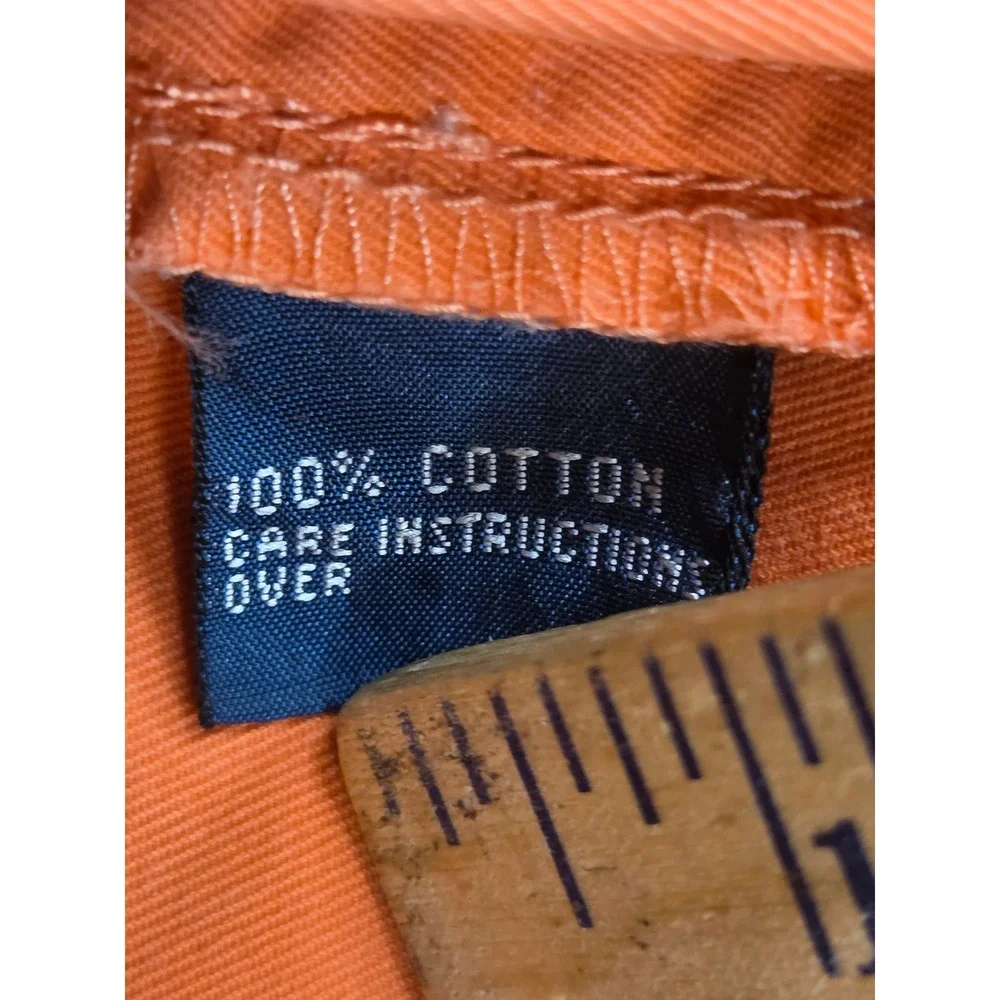 Polo Ralph Lauren Mens Chino Shorts Coral Orange Cotton Twill Size 38 Flat Front