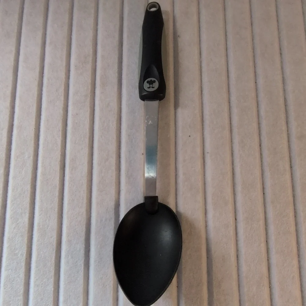 Disney Mickey Mouse Black Cooking Spoon Serving Spoon Chef Kitchen Utensil‎