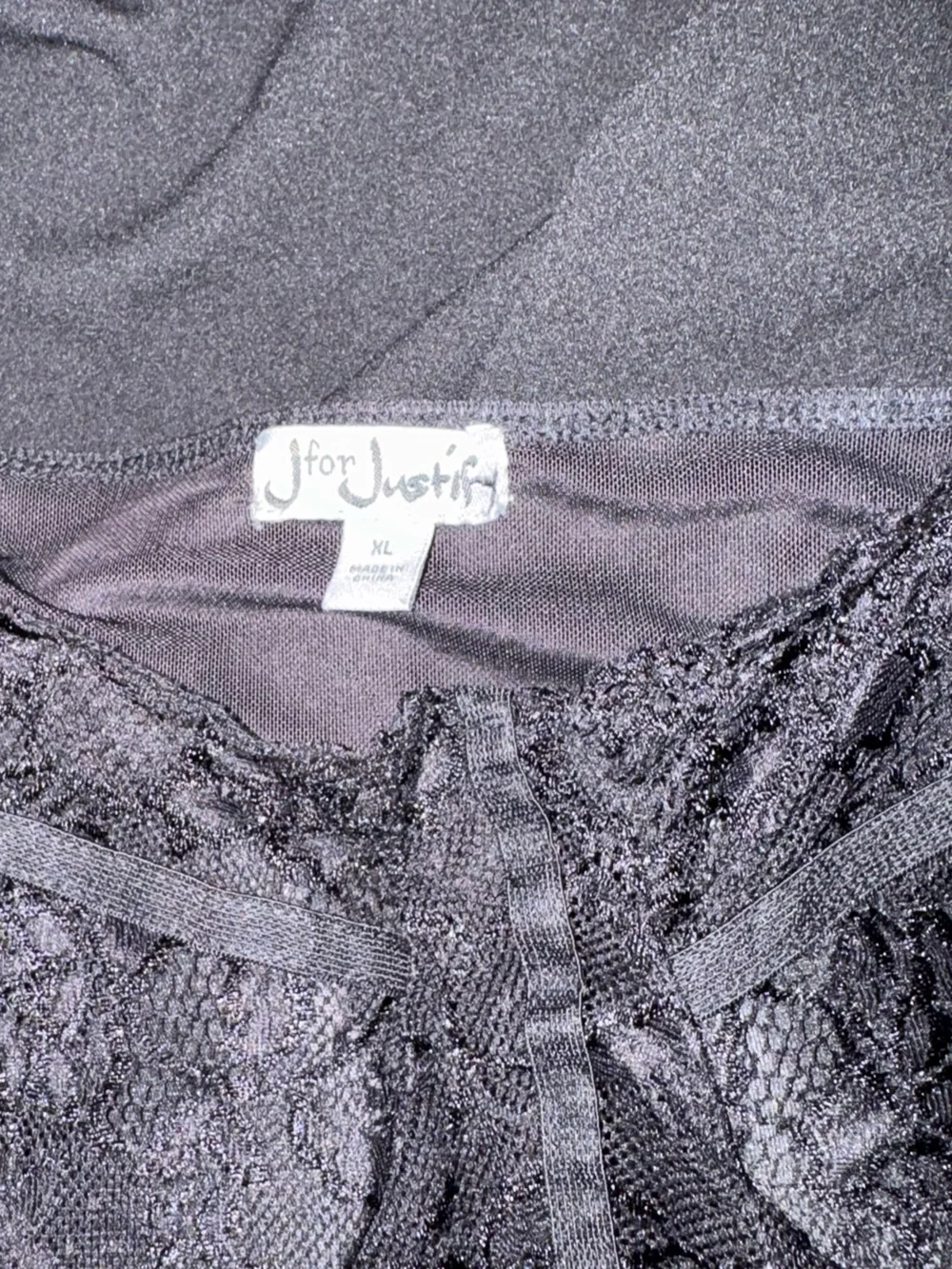 J for Justify lace bodice