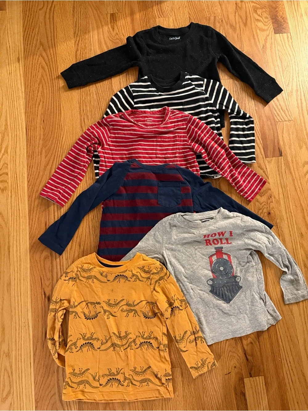 Bundle of Children's Long-Sleeve Shirts - Mixed Colors