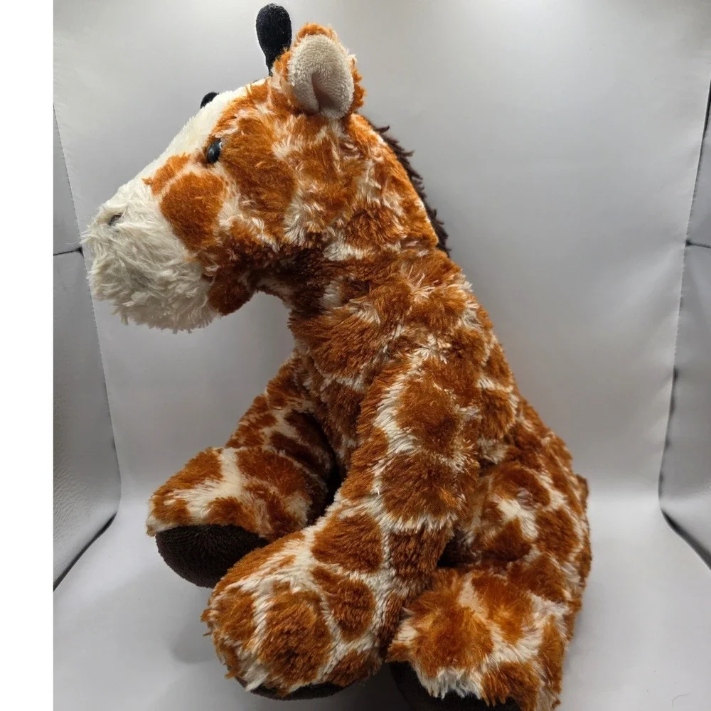 Aurora Giraffe Plush Brown Spotted Stuffed Animal 8x12in