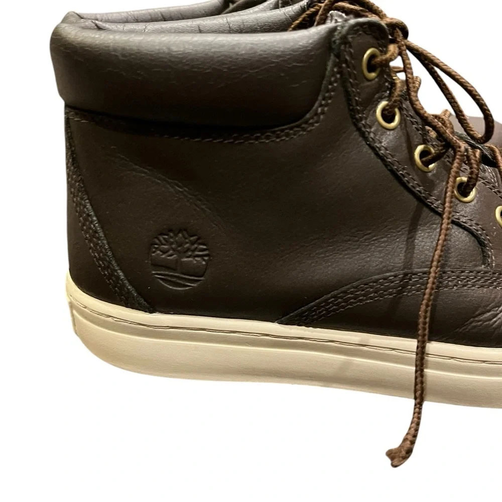 Timberland Dark Brown Leather A181C Lace Up Chukka‎ Shoes Men’s Size 8.5