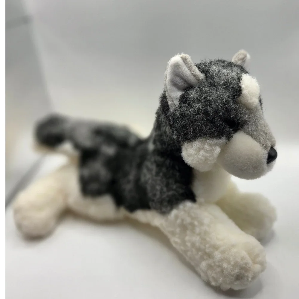 Douglas Siberian Husky Plush Grey White Stuffed Dog Animal 6x12