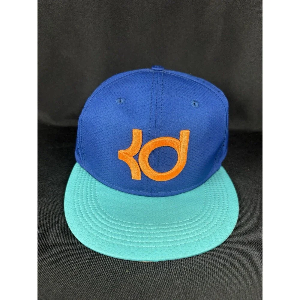 Nike KD Hat Cap Snap Back One Size Blue Teal Orange Kevin Durant Dri-FIT Mens