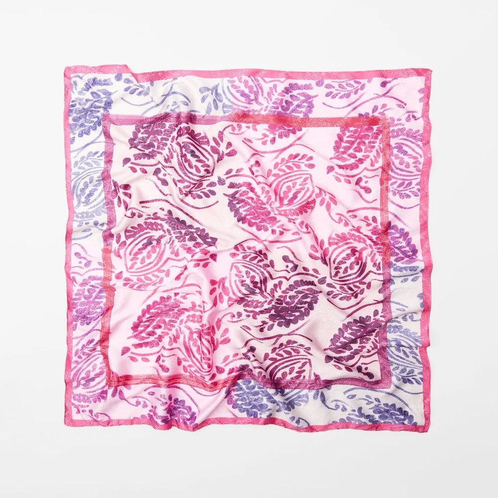 Zara Printed Satin Effect Scarf