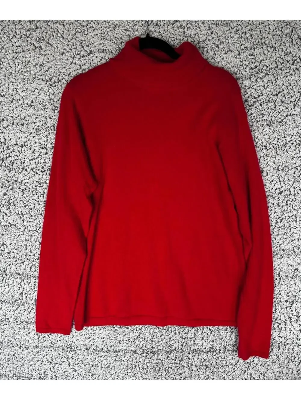 Precious Fiber 100% Cashmere Turtleneck Sweater Red Women’s Large